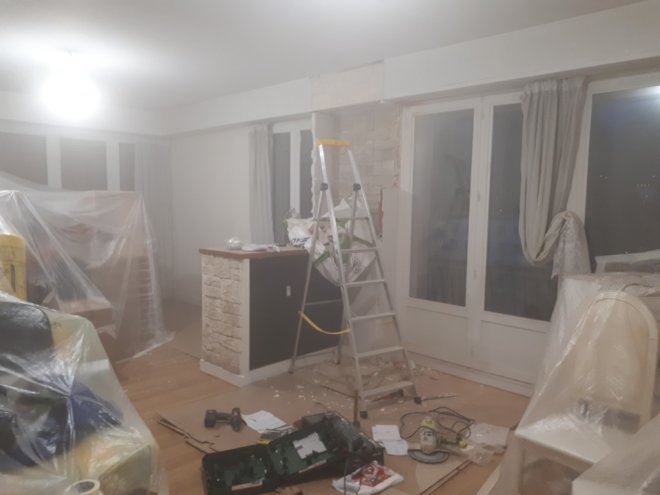 Dépose du coffrage des radiateurs