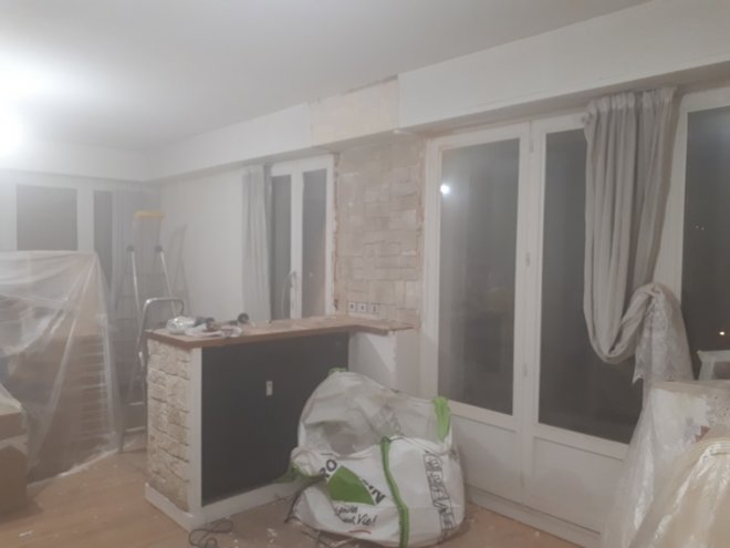 Dépose du coffrage des radiateurs