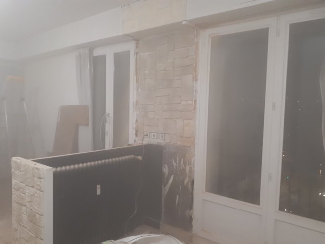 Dépose du coffrage des radiateurs