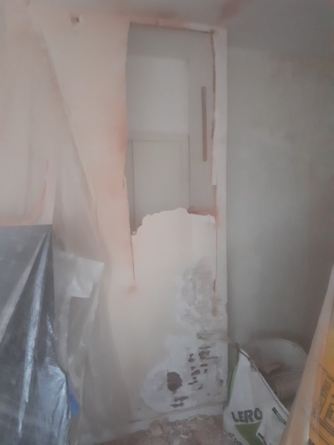 Création de la future porte