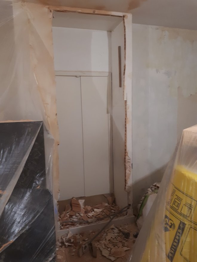 Création de la future porte